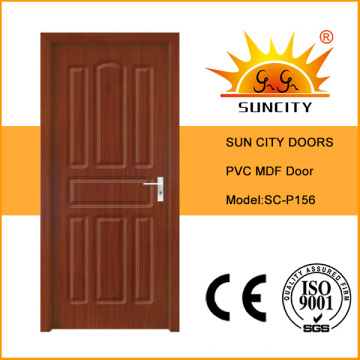 Fashion Wooden MDF PVC Interior Door for Household (SC-P156)